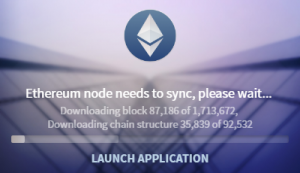 ethereum wallet sync