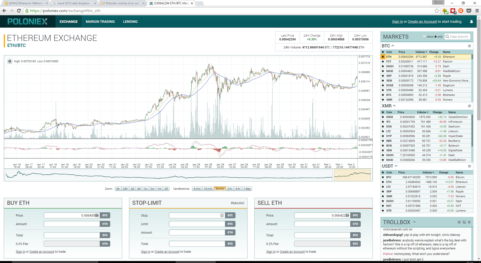 Comment obtenir des ether (ETH) ?