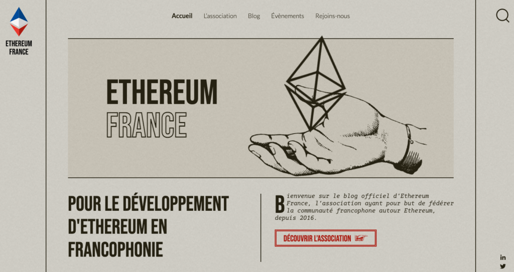Ethereum-france.com homepage