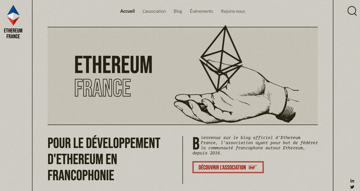 Ethereum France fait peau neuve — Devenez membre, contribuez !