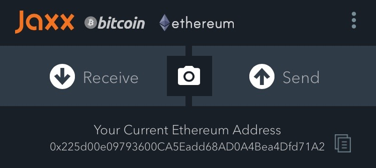 Créer et utiliser un portefeuille d’ether (ETH) sur smartphone avec Jaxx