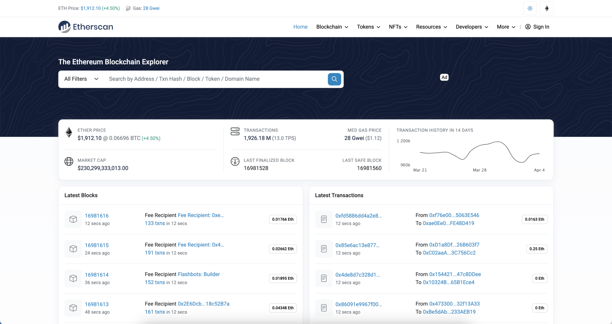 Introduction à Etherscan – Partie 2: Le parcours de validation d'une transaction Ethereum