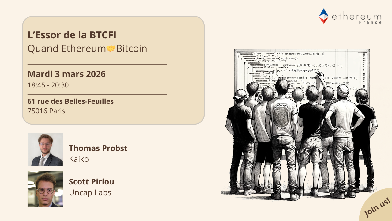 Les Amis d’Ethereum France #33 — L'Essor de la BTCFI. Quand Ethereum 🤝 Bitcoin